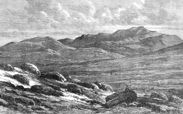 The Scottish Highlands near Balmoral - view of Lochnagar, 1864.  Creator: Unknown.