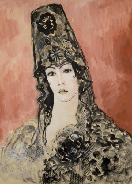 Andalouse (Espagnole à la mantille), 1923-1925.