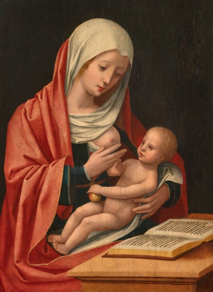 Madonna of the Milk, First Half of 16th cen.. Creator: Master of the Female Half-Lengths (First half of 16th cen.).