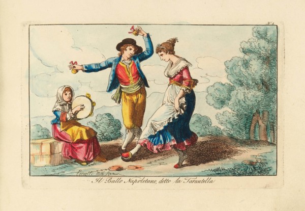 Il Ballo Napoletano, detto la Tarantella, 1816. Creator: Pinelli, Bartolomeo (1781-1835).
