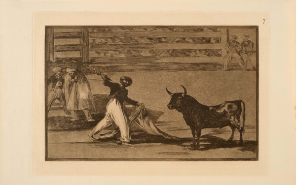 La Tauromaquia: Origin of the Harpoons or Banderillas, 1815-1816. Creator: Goya, Francisco, de (1746-1828).