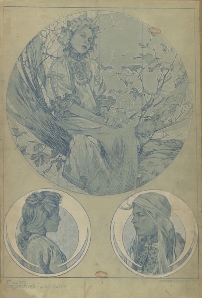 Figures décoratives, 1902. Creator: Mucha, Alfons Marie (1860-1939).