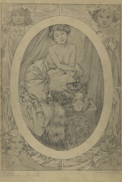 Figures décoratives, 1902. Creator: Mucha, Alfons Marie (1860-1939).