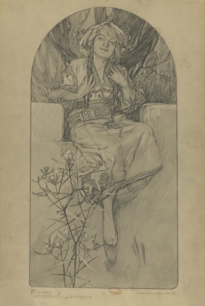 Figures décoratives, 1902. Creator: Mucha, Alfons Marie (1860-1939).
