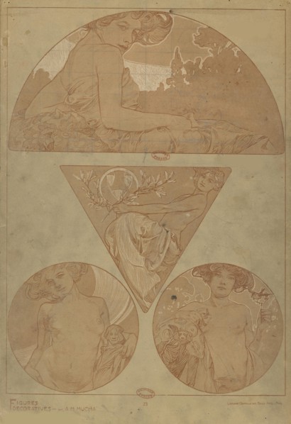 Figures décoratives, 1902. Creator: Mucha, Alfons Marie (1860-1939).