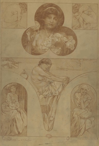 Figures décoratives, 1902. Creator: Mucha, Alfons Marie (1860-1939).