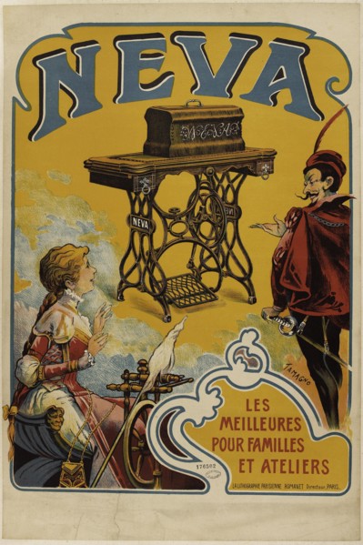 Neva. Les meilleures pour familles et ateliers, c. 1890. Creator: Tamagno, Nicolas (1862-1933).