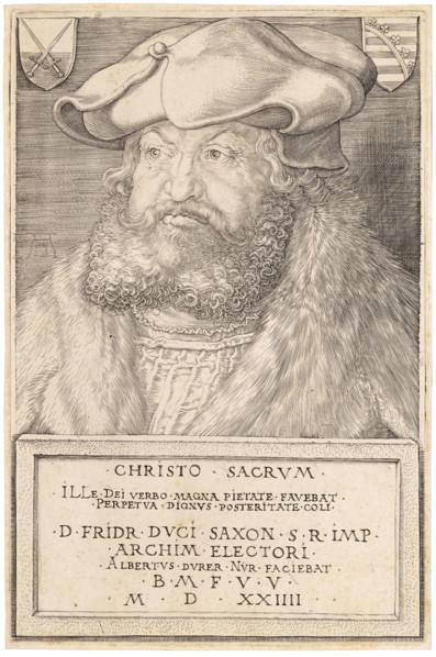 Portrait of  Frederick III, Elector of Saxony (1463-1525), 1524. Creator: Dürer, Albrecht (1471-1528).