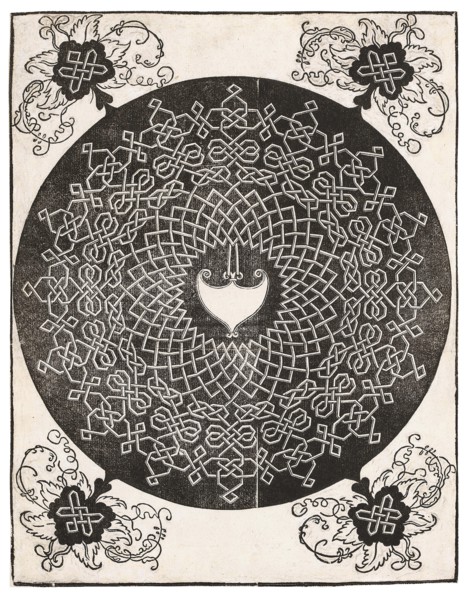 The First Knot (with a heart-shaped shield), from the Series of Six Knots, ca 1506-1507. Creator: Dürer, Albrecht (1471-1528).