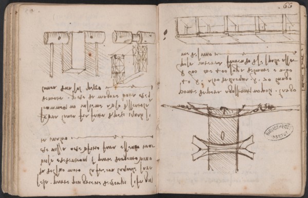 Bridge over the Golden Horn. From Paris Manuscript L, 1502. Creator: Leonardo da Vinci (1452-1519).