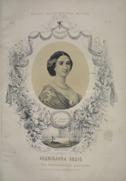 Portrait of opera singer Angiolina Bosio (1830-1859). Creator: Timm, Wassili (George Wilhelm) (1820-1895).