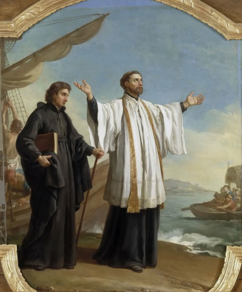 Saint Francis Xavier lands in China, 1753. Creator: Vien, Joseph Marie (1716-1809).
