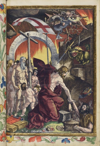 Christ descends into the underworld (limbo). From the Great Passion (Passio domini nostri Jesu),1511 Creator: Dürer, Albrecht (1471-1528).