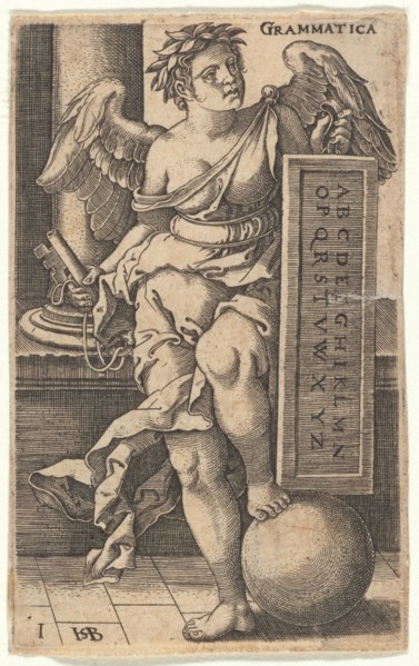 The grammar from the episode "The Seven Liberal Arts", 1530-1540. Creator: Beham, Hans Sebald (1500-1550).