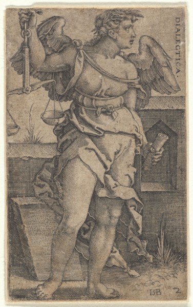 The Dialectic, from the episode "The Seven Liberal Arts", 1530-1540. Creator: Beham, Hans Sebald (1500-1550).