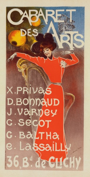 Cabaret of the Arts, c.1895. Creator: Lucas, E. Charles (active 1883-1903).