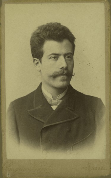 Portrait of composer Gustav Mahler (1860-1911), 1884. Creator: Unknown photographer.