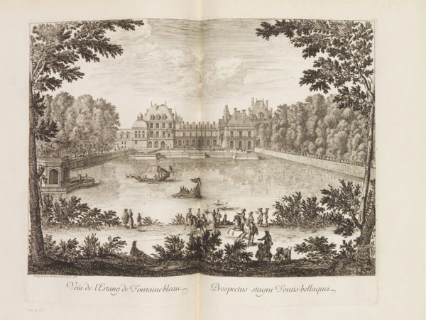 View of the Fontainebleau Palace, 1666. Creator: Silvestre, Israël, the Younger (1621-1691).