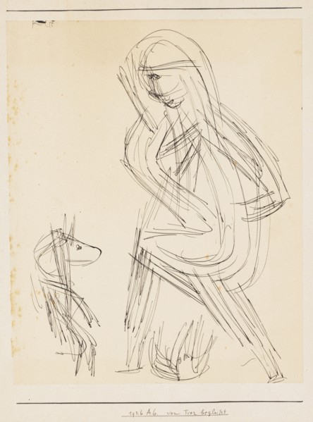 accompanied by the animal, 1926. Creator: Klee, Paul (1879-1940).