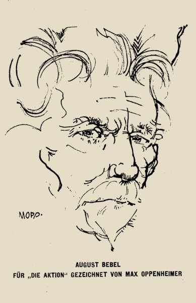 Portrait of August Bebel (1840-1913). Creator: Oppenheimer, Max (1885-1954).