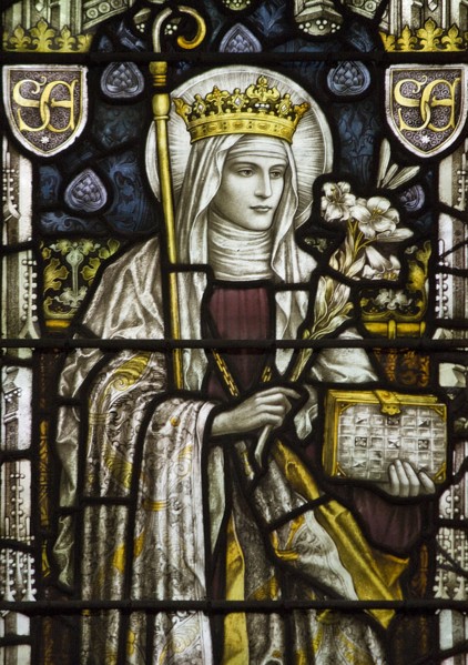 Saint Edeltraud. Creator: Unknown Master.