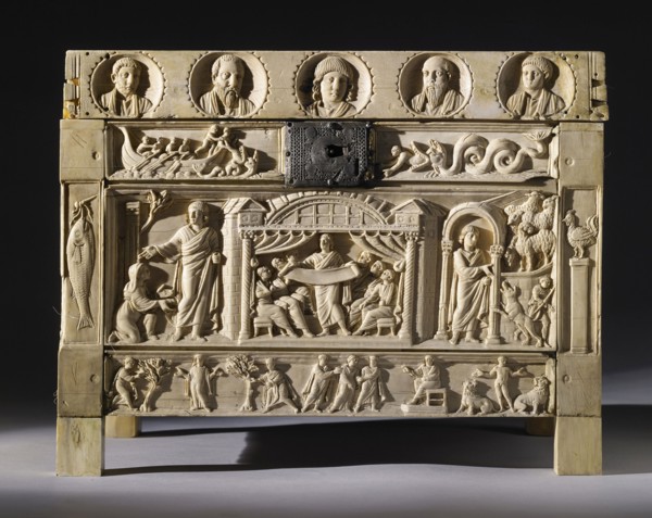 The Lipsanothek (reliquary) of Brescia, Second half of the 4th century. Creator: Frühchristliche Kunst.