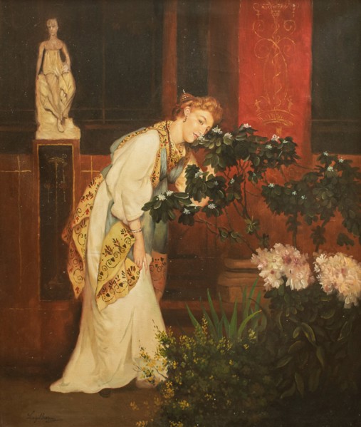 Figura pompeiana. Creator: Bazzani, Luigi (1836-1927).