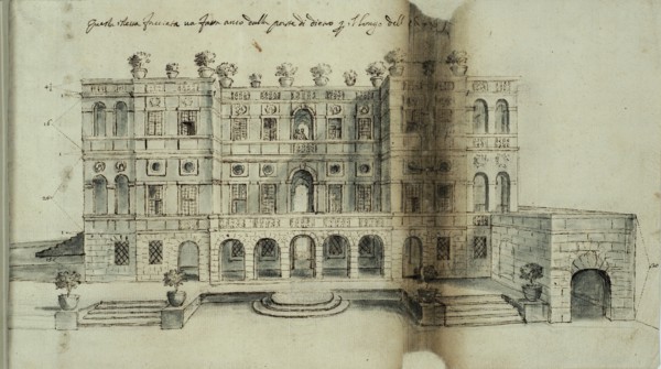 Project for the Villa del Vascello, 1663. Creator: Bricci, Plautilla (1616-1705).