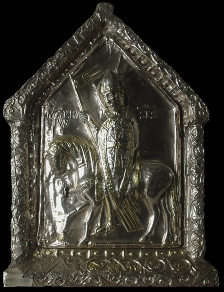 Saint Maurice equestrian. Shrine of the Children of Saint Sigismond, c.1160. Creator: Westeuropäische angewandte Kunst.
