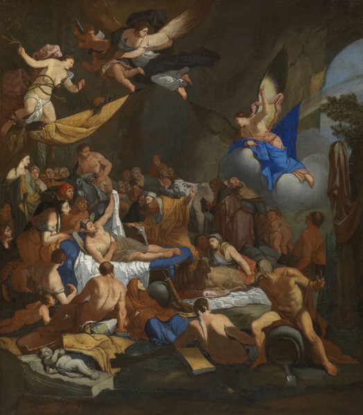 Iris in the realm of hypnosis, c.1670. Creator: Carpioni, Giulio (1613-1678).