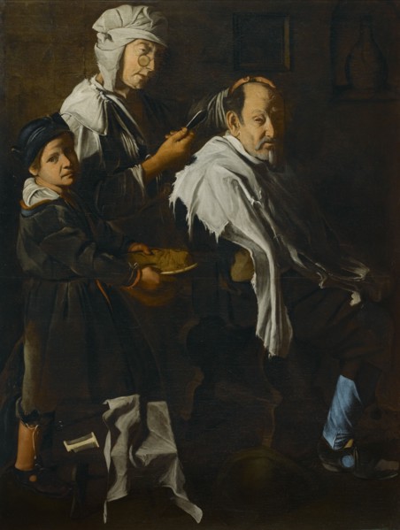 A barber shop, Last quarter of the 17th century. Creator: Master of Blue Jeans (active around 1675-1700).