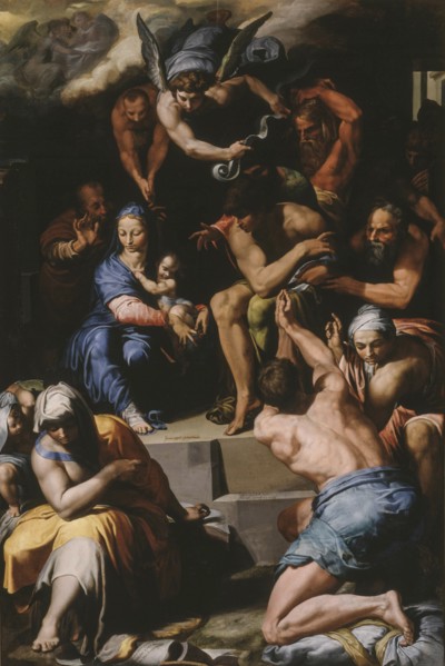 The Adoration of the Christ Child, 1548. Creator: Tibaldi, Pellegrino (1527-1596).