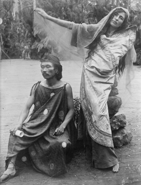 Takeshi Kanno & wife, 1914. Creator: Bain News Service.