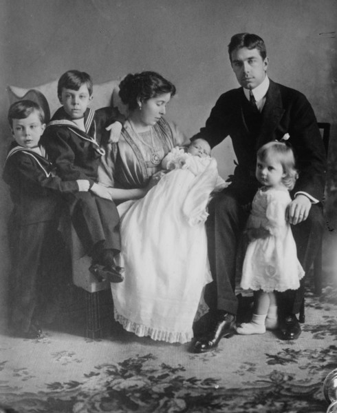 Crown Prince of Sweden and family, 1912. Creator: Bain News Service.