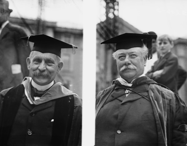 Baron D'Estournelles De Constant and Seth Low, between c1910 and c1915. Creator: Bain News Service.