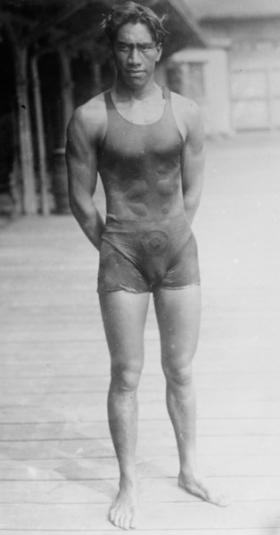 Duke P. Kahanamoku, between c1910 and c1915. Creator: Bain News Service.