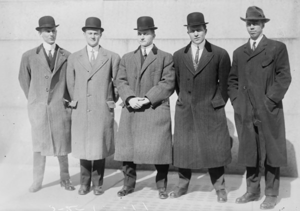 Z. Erhard, C. Hoff, G. Simmons, Bert Daniels, E. Bergen, 1913. Creator: Bain News Service.