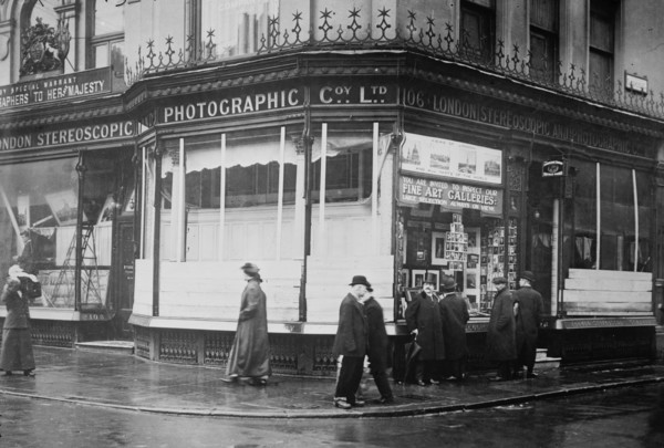 Damage done by London Suffragettes, March 1912, between c1910 and c1915. Creator: Bain News Service.