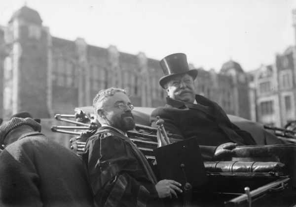 Taft at City College - Prof. Schuyler, 1912. Creator: Bain News Service.