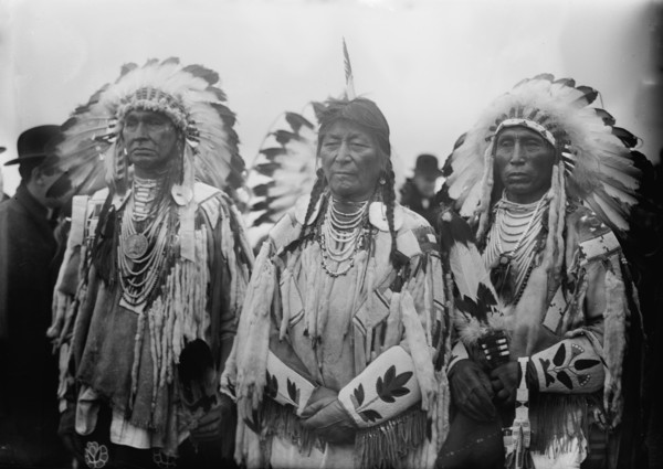 Indians at dedication, 1913. Creator: Bain News Service.