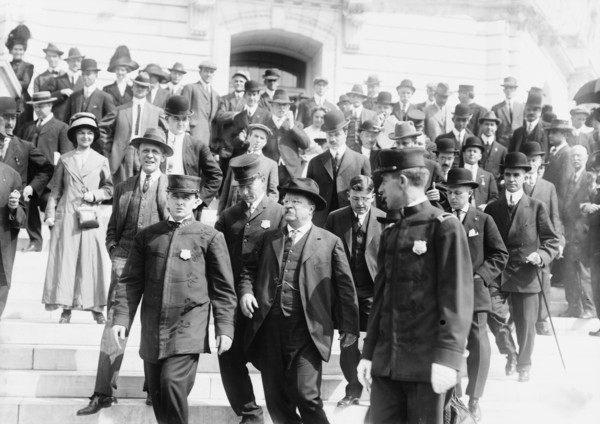 Roosevelt at campaign contributions investigation, between c1910 and c1915. Creator: Bain News Service.