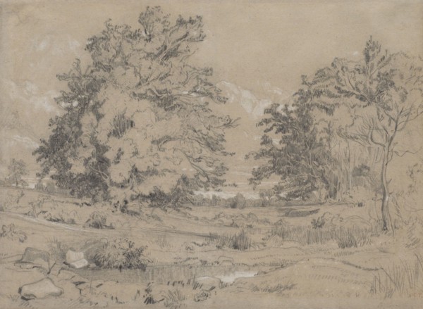A Pond In The Forest, c1840. Creator: Constant Troyon.