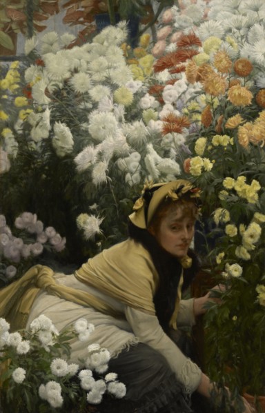 Chrysanthemums, c1874-76. Creator: James Tissot.