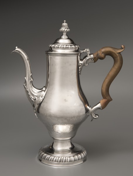 Coffeepot, c1775. Creator: John Bayly.