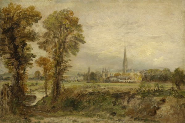 Distant View Of Salisbury Cathedral, 1821. Creator: John Constable.