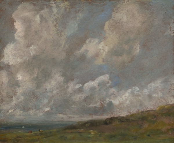 Study Of Clouds Over A Landscape, c1821-22. Creator: John Constable.