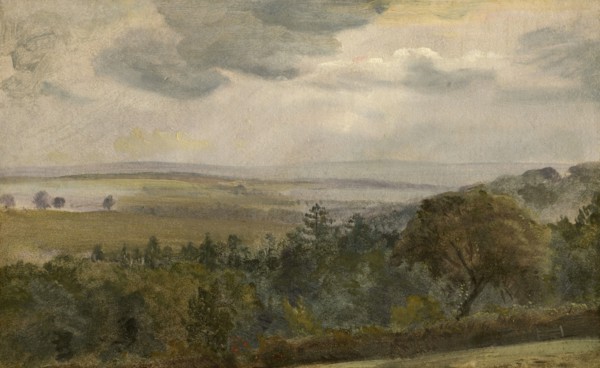 Extensive Landscape With Clouds, c1850. Creator: Lionel Constable.
