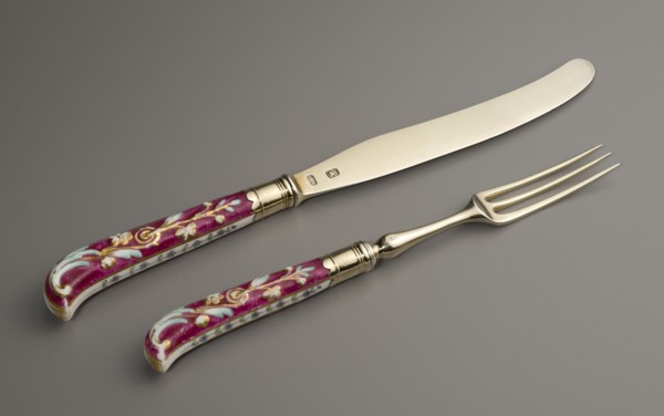 Set Of Six Dessert Forks And Knives, c1772. Creator: Richard Parr.