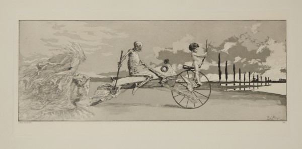Intermezzi, Opus Iv, Bl. 12: Amor, Tod Und Jenseits (Love, Death And Beyond), 1881. Creator: Max Klinger.