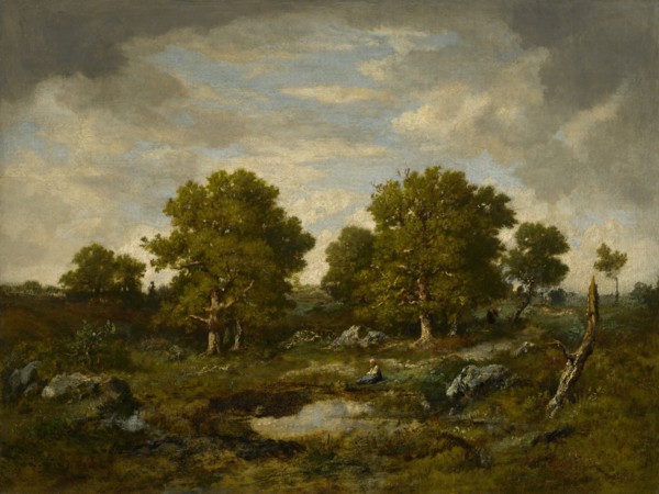 The Two Great Oaks, 1854. Creator: Narcisse Virgile Diaz de la Pena.